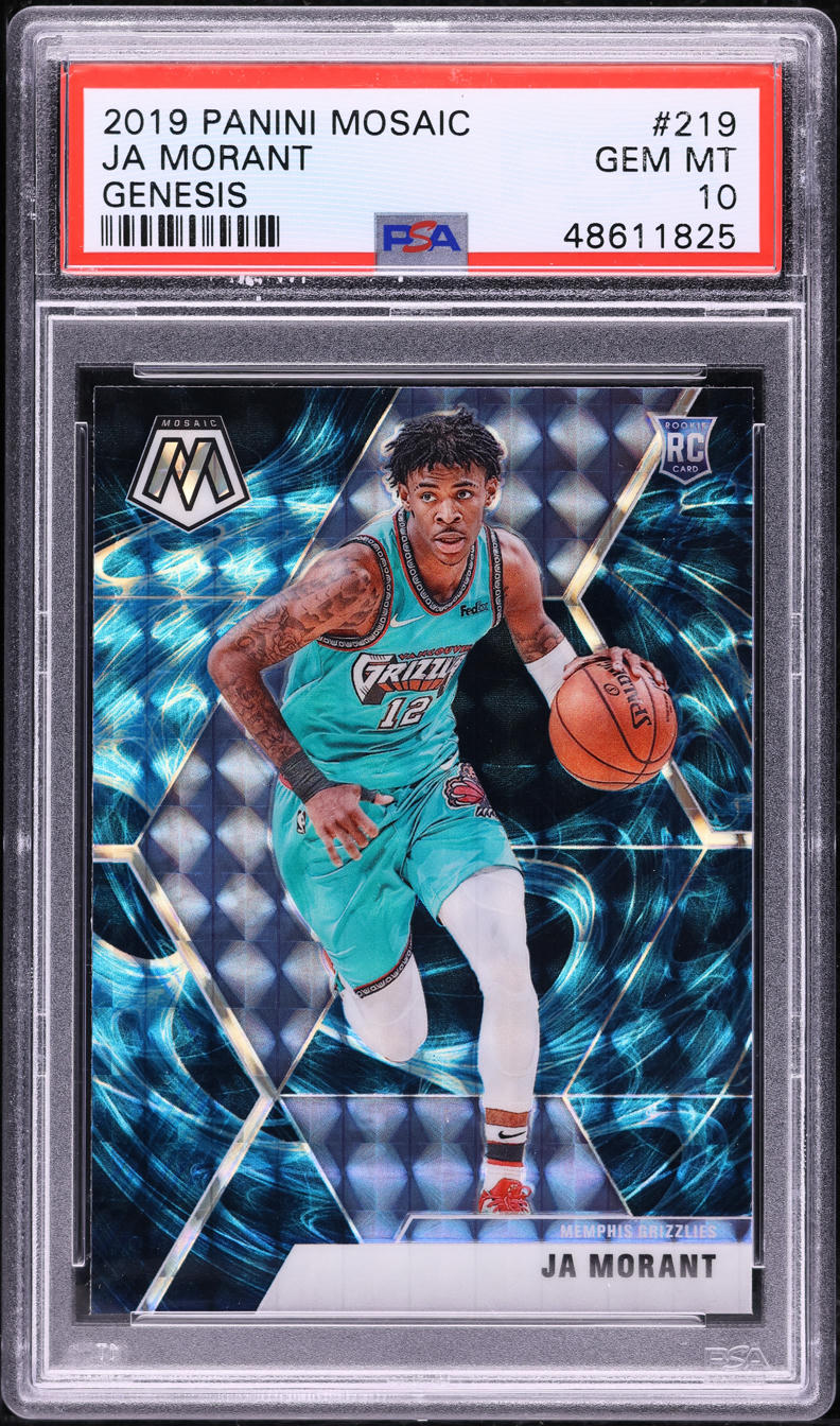 2019 Panini Mosaic Genesis Ja Morant ROOKIE #219 PSA 10 GEM MINT