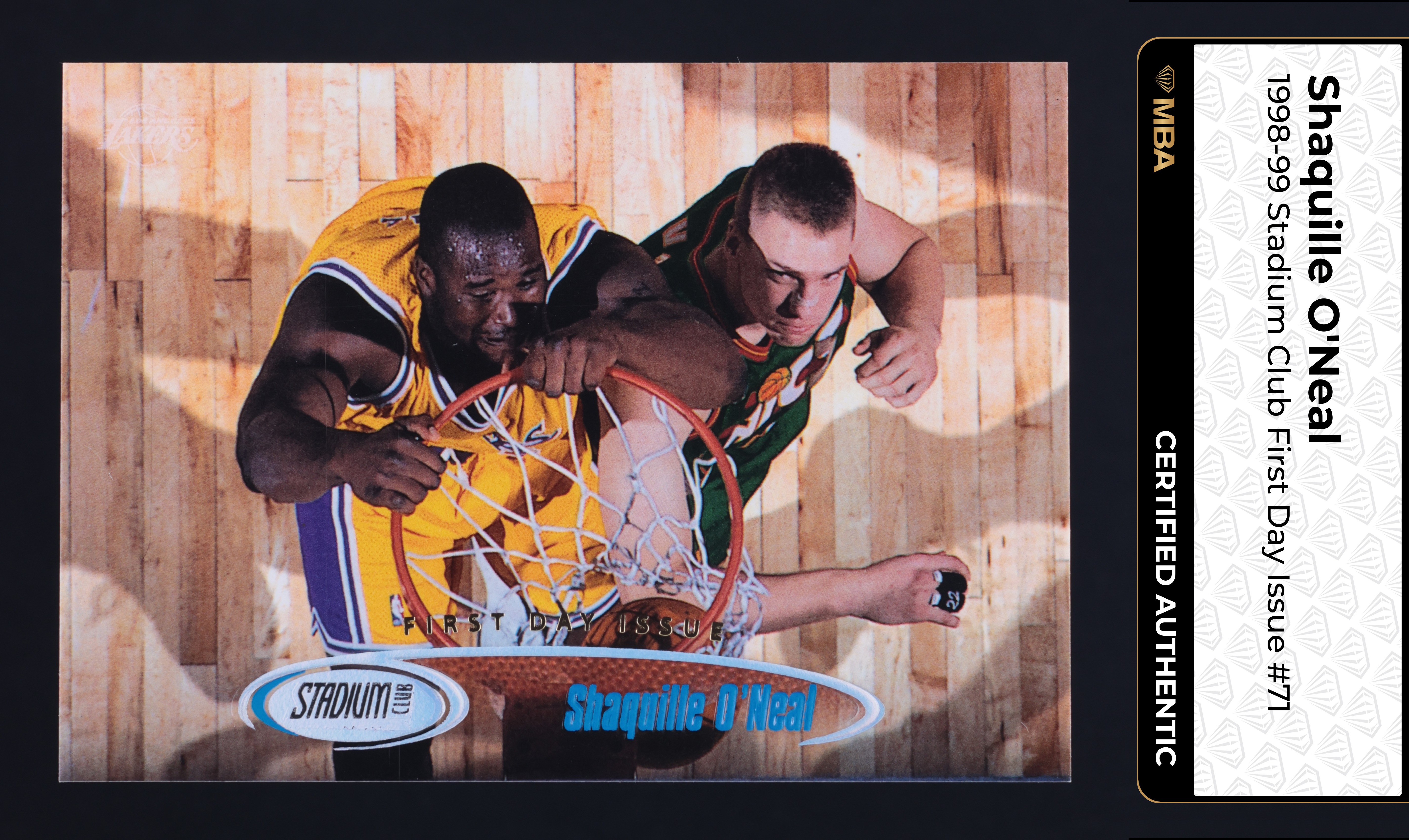 1998 Stadium Club First Day Issue Shaquille O'Neal /200 #71 MBA AUTH
