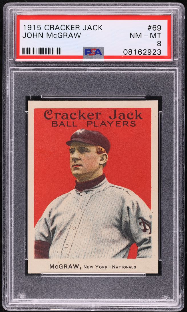 1915 Cracker Jack John McGraw #69 PSA 8 NM-MT