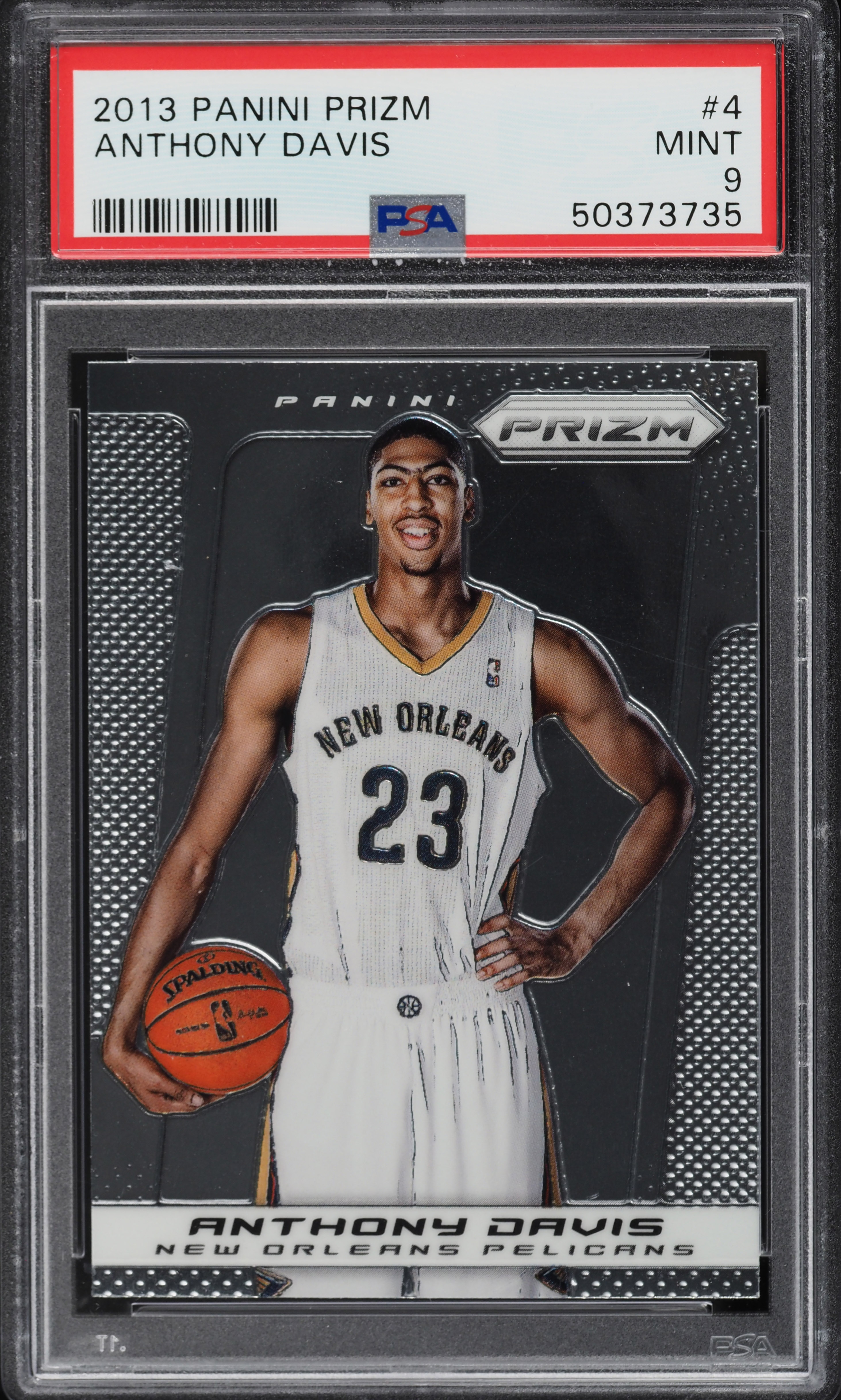 2013 Panini Prizm Anthony Davis #4 PSA 9 MINT