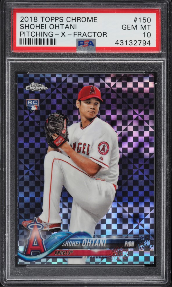 2018 Topps Chrome Xfractor Shohei Ohtani ROOKIE #150 PSA 10 GEM MINT