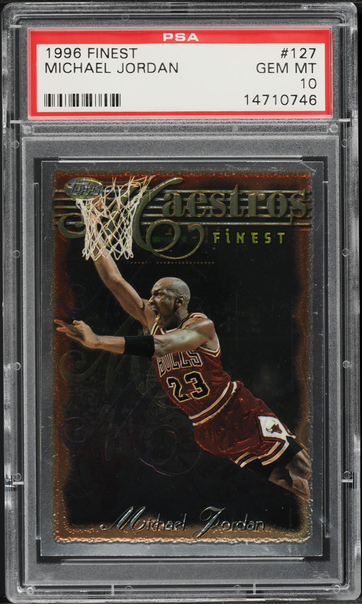1996 Finest Basketball Michael Jordan #127 PSA 10 GEM MINT