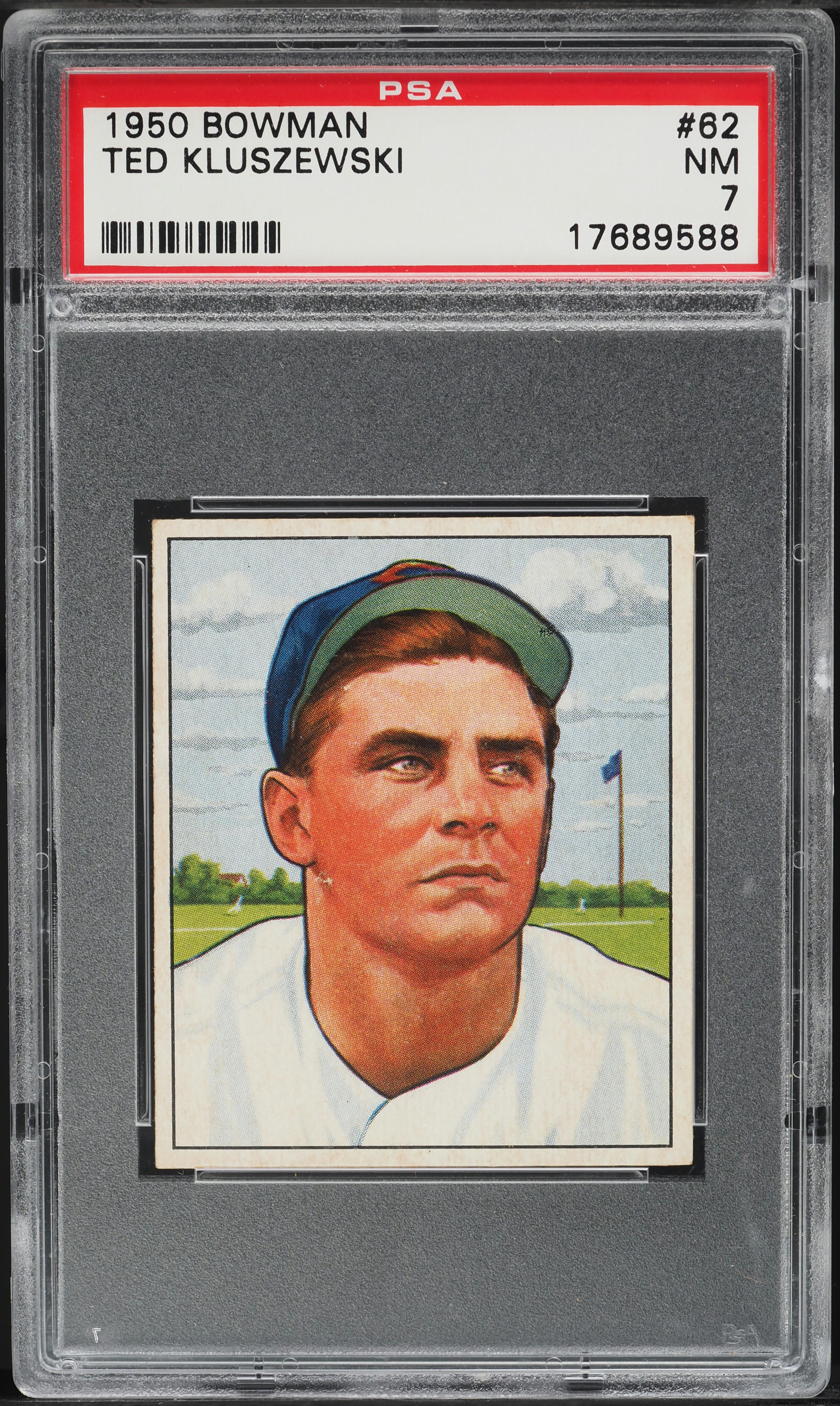 1950 Bowman Ted Kluszewski #62 PSA 7 NRMT