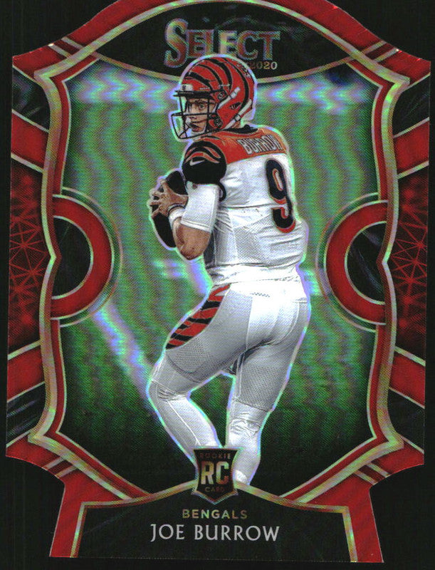 2020 Panini Select Red Prizm Die Cut #46 Joe Burrow RC