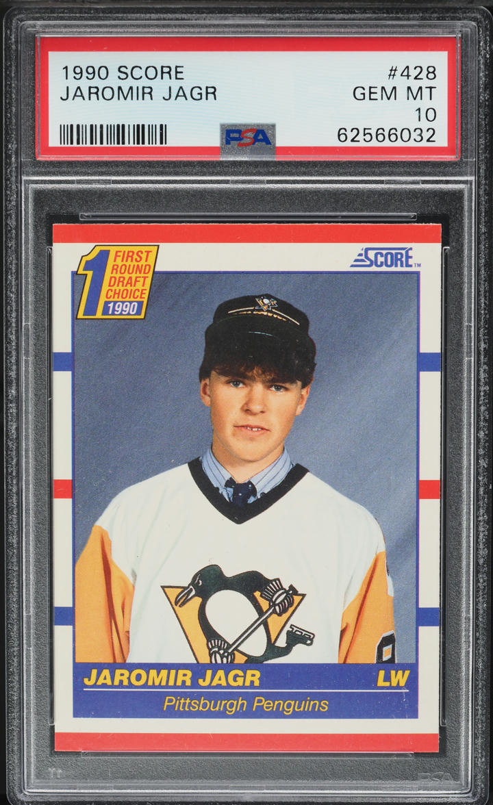 1990 Score Hockey Jaromir Jagr ROOKIE #428 PSA 10 GEM MINT