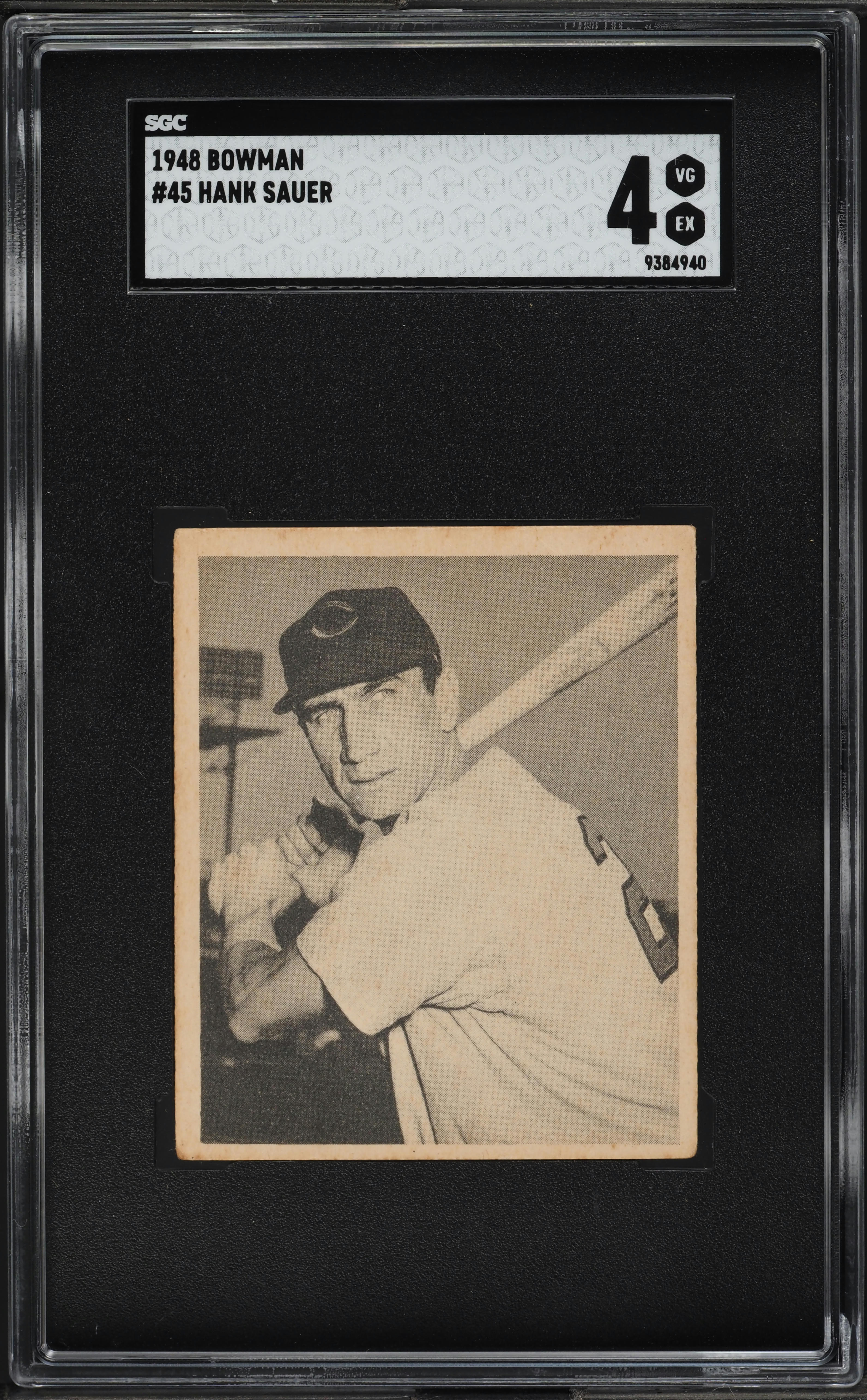 1948 Bowman Hank Sauer ROOKIE #45 SGC 4 VGEX