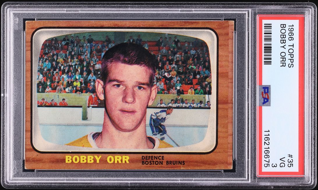 1966 Topps Hockey Bobby Orr ROOKIE #35 PSA 3 VG