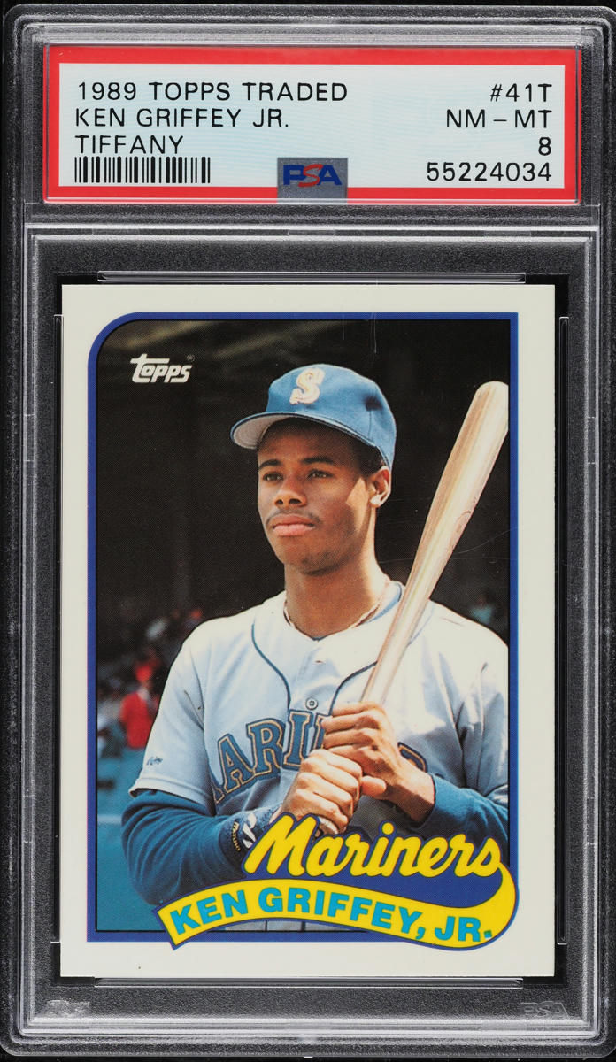1989 Topps Traded Tiffany Ken Griffey Jr. ROOKIE #41T PSA 8 NM-MT