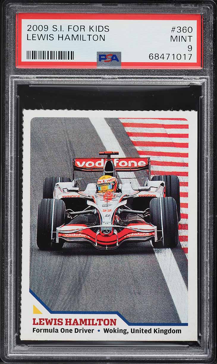 2009 Sports Illustrated For Kids Lewis Hamilton ROOKIE #360 PSA 9 MINT
