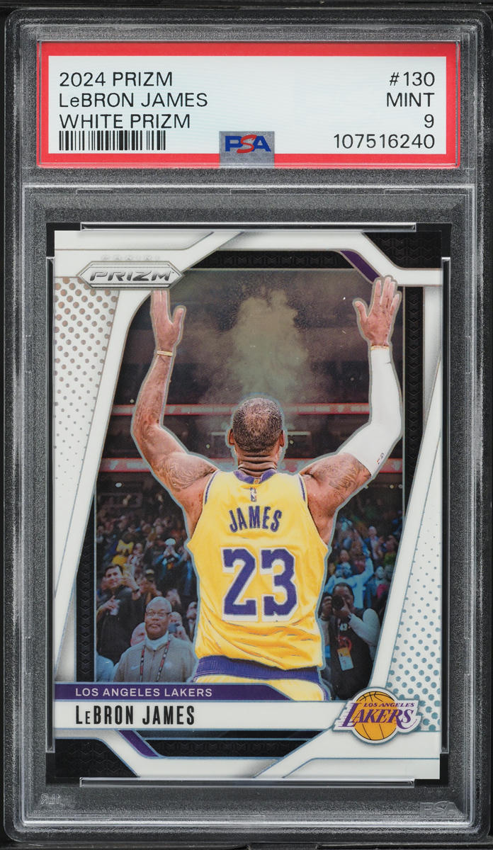 2024 Panini Prizm White LeBron James /175 #130 PSA 9 MINT