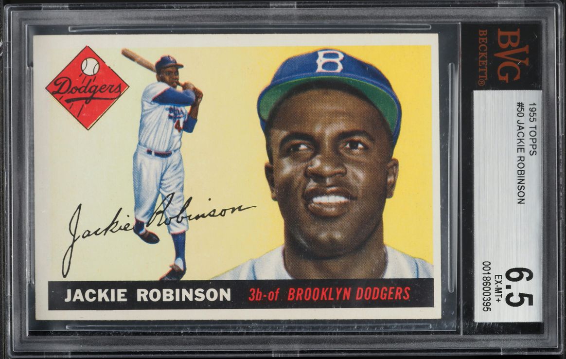 1955 Topps Jackie Robinson #50 BVG 6.5 EXMT+