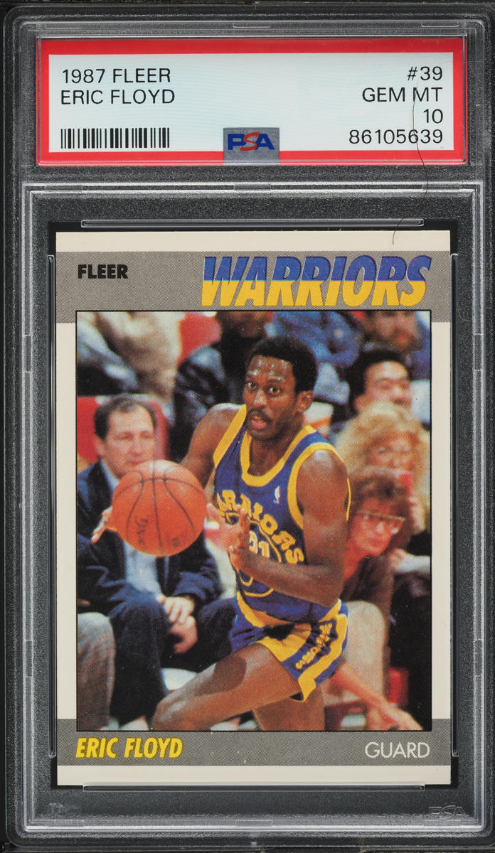 1987 Fleer Basketball Eric Floyd #39 PSA 10 GEM MINT