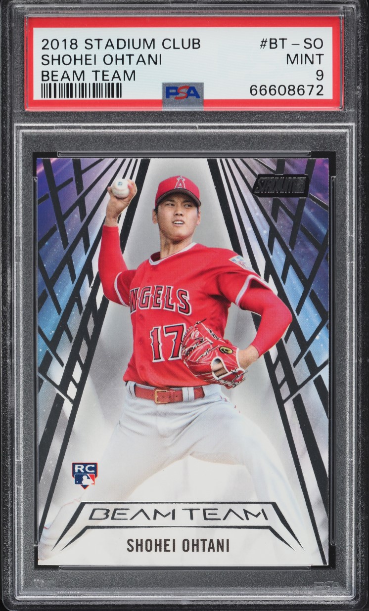 2018 Stadium Club Beam Team Shohei Ohtani ROOKIE #BT-SO PSA 9 MINT