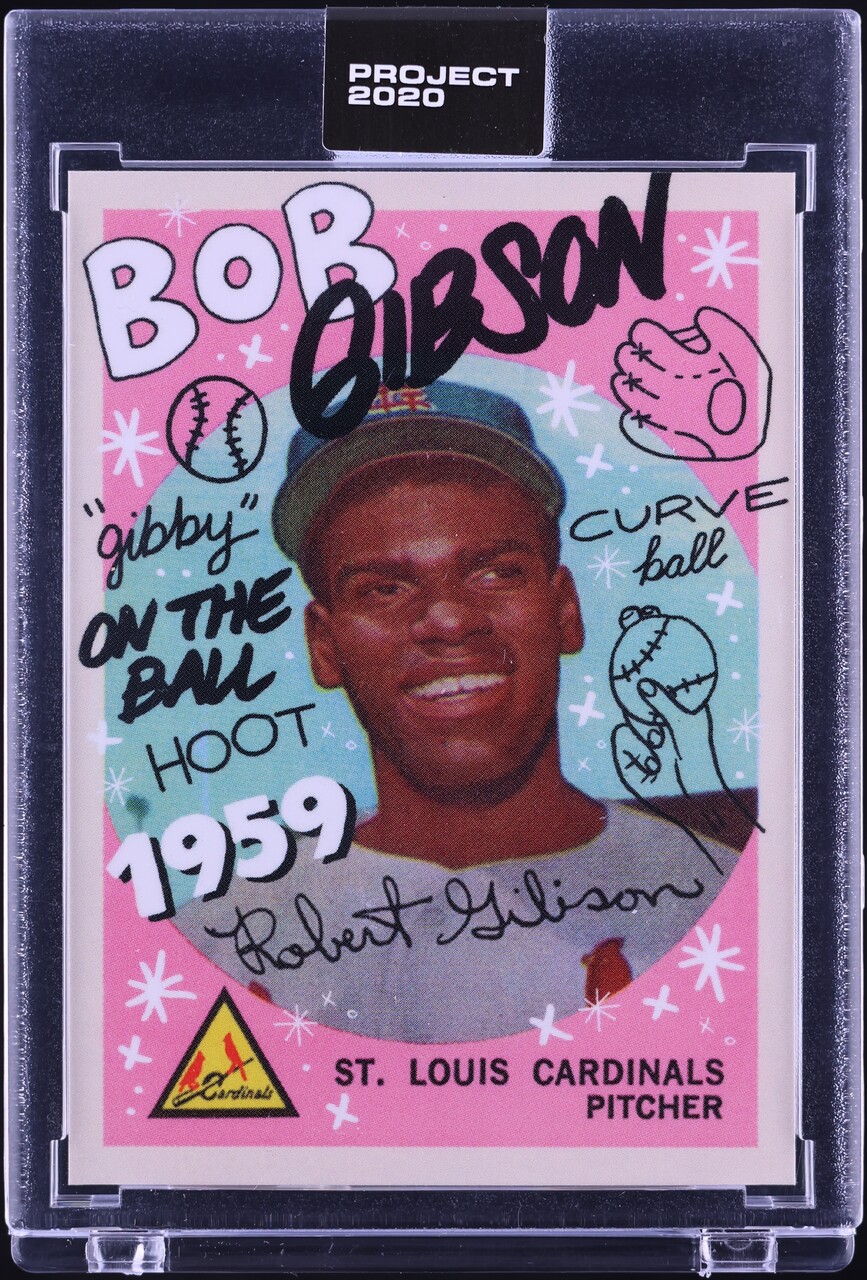 2020 Topps Project 2020 By Sophia Chang Bob Gibson #46