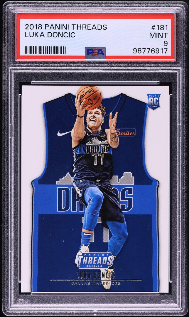 2018 Panini Threads Luka Doncic ROOKIE #181 PSA 9 MINT