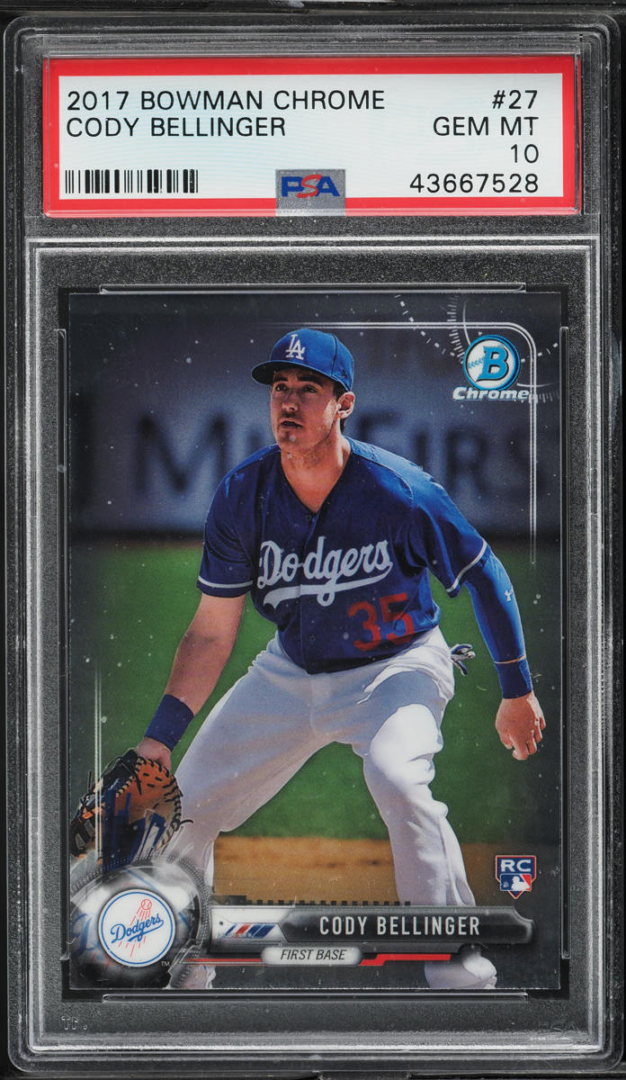 2017 Bowman Chrome Cody Bellinger ROOKIE #27 PSA 10 GEM MINT