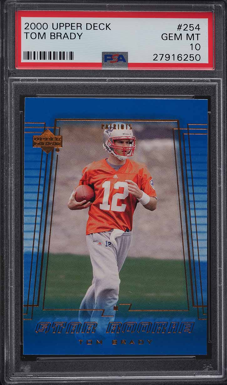 2000 Upper Deck Football Tom Brady ROOKIE #254 PSA 10 GEM MINT