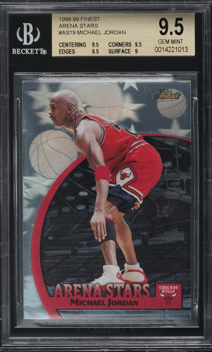 1998 Finest Arena Stars Michael Jordan #AS19 BGS 9.5 GEM MINT