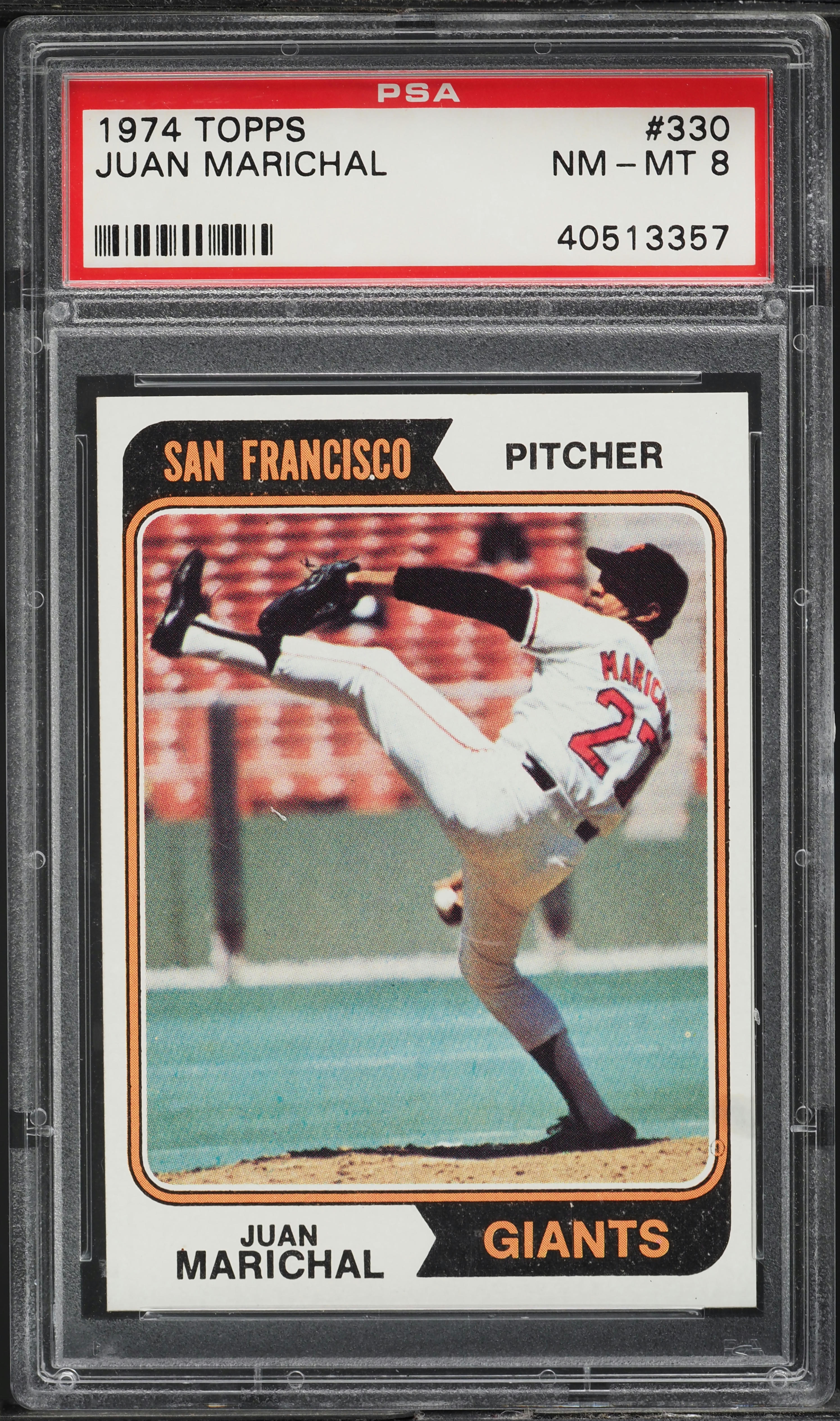 1974 Topps Juan Marichal #330 PSA 8 NM-MT
