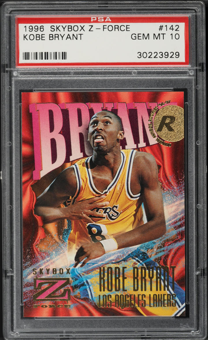 1996 Skybox Z-Force Kobe Bryant ROOKIE #142 PSA 10 GEM MINT