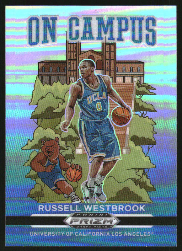 2021-22 Panini Prizm Draft Picks On Campus #19 Russell Westbrook