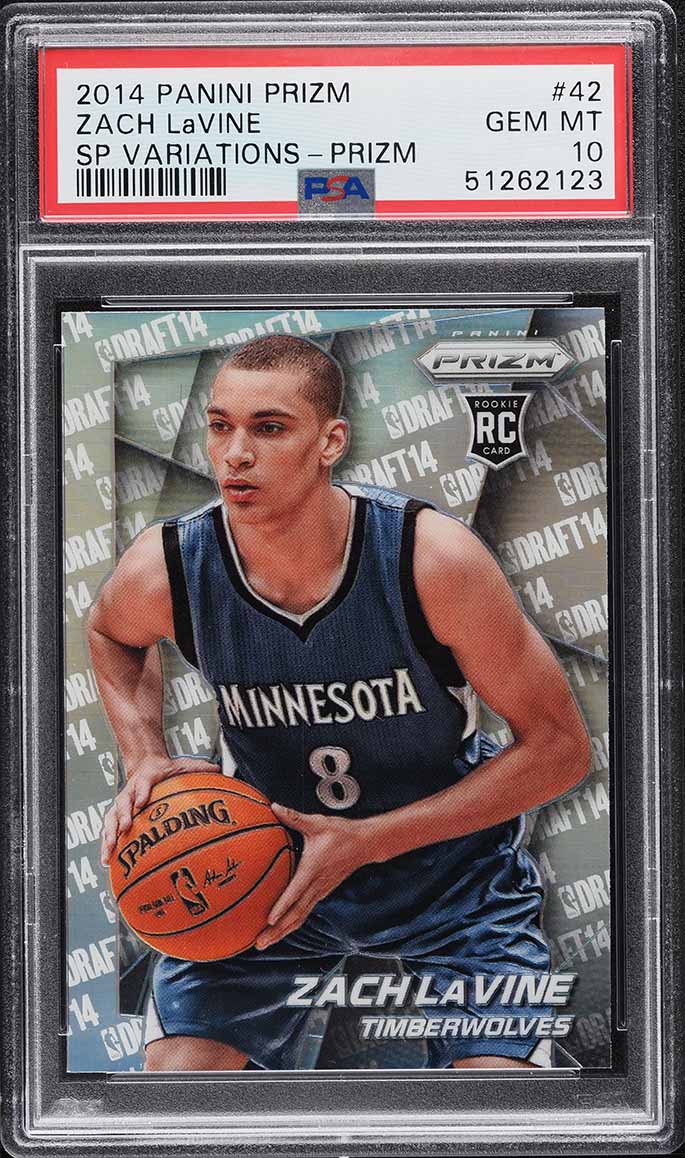 2014 Panini Prizm Variation Zach LaVine ROOKIE #42 PSA 10 GEM MINT