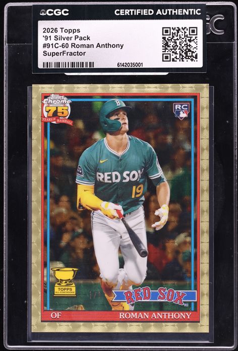 2026 Topps '91 Silver Pack SuperFractor Roman Anthony ROOKIE 1/1 CGC AUTH