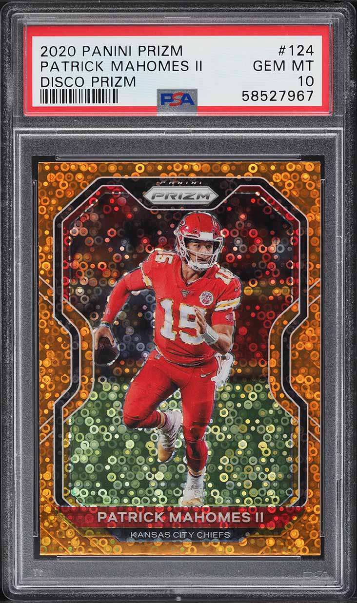 2020 Panini Prizm Disco Patrick Mahomes II #124 PSA 10 GEM MINT