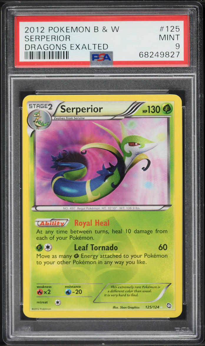 2012 Pokemon Black & White Dragons Exalted Serperior #125 PSA 9 MINT