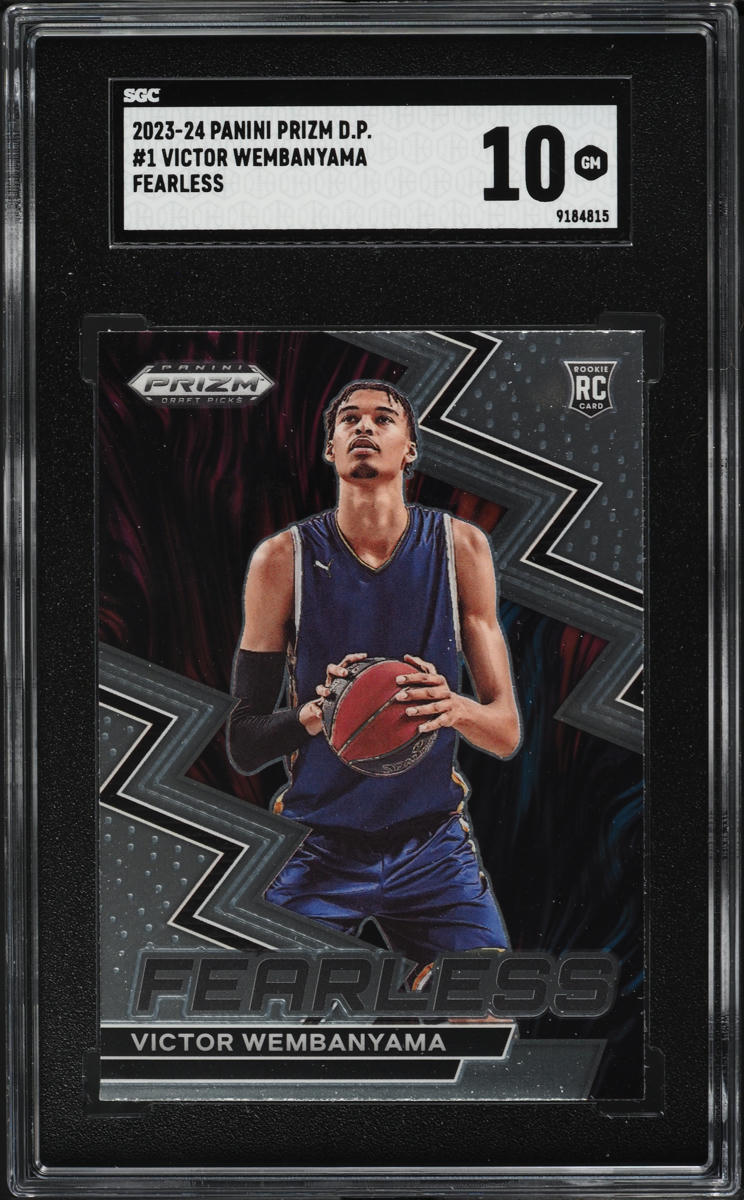 2023 Panini Prizm Draft Fearless Victor Wembanyama ROOKIE #1 SGC 10 GEM MINT