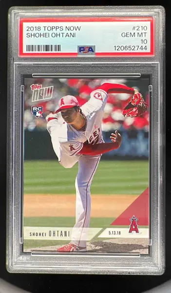 2018 Topps Now #210 Shohei Ohtani RC PSA 10