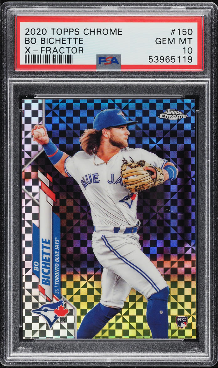 2020 Topps Chrome Xfractor Bo Bichette ROOKIE #150 PSA 10 GEM MINT