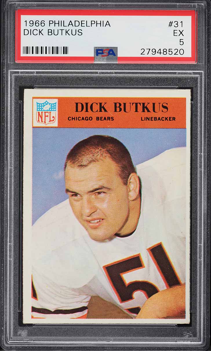 1966 Philadelphia Dick Butkus ROOKIE #31 PSA 5 EX