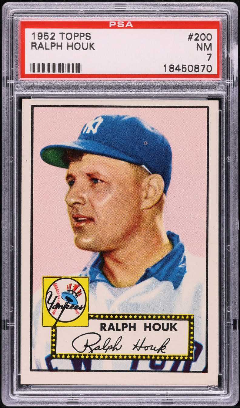 1952 Topps Ralph Houk ROOKIE #200 PSA 7 NRMT