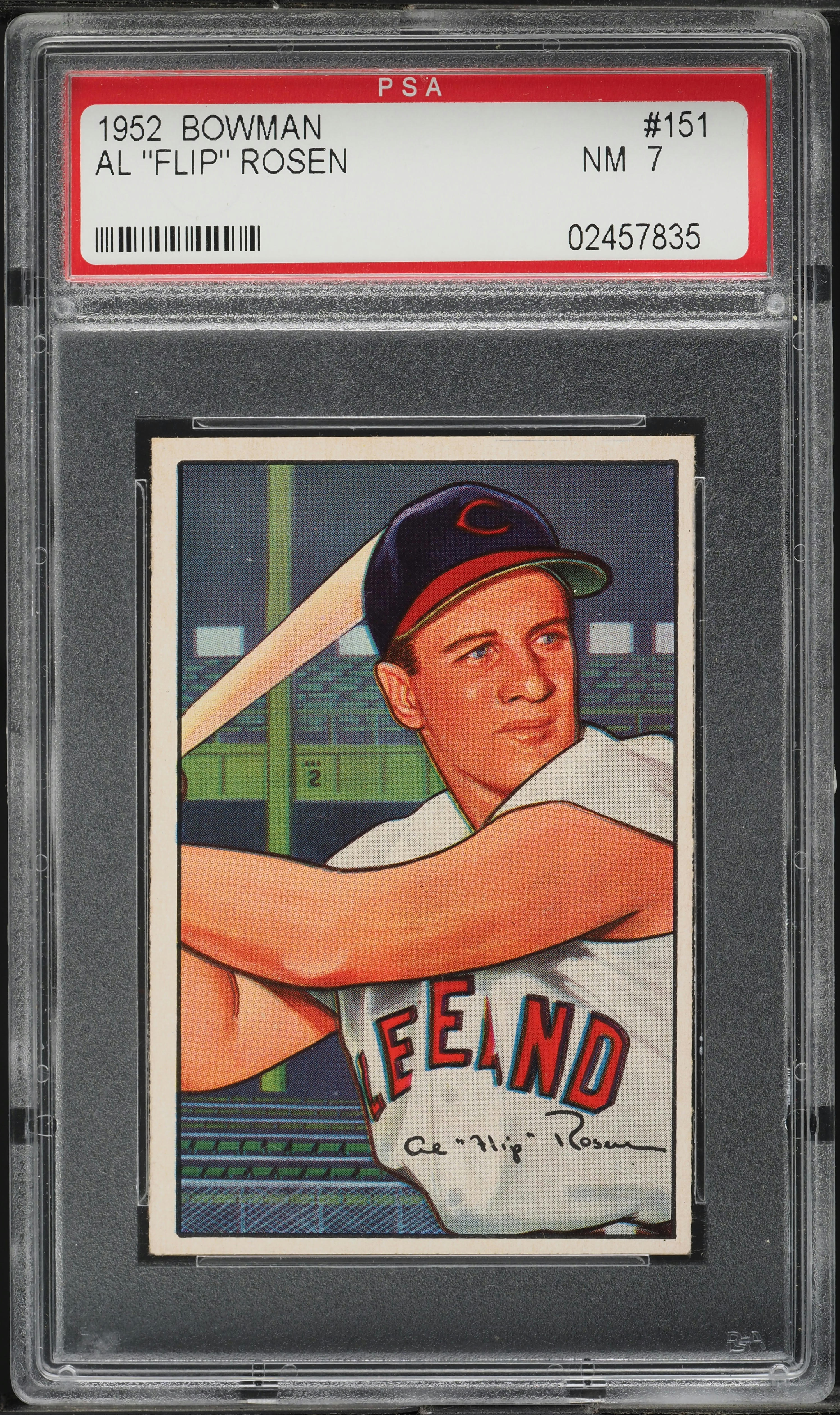 1952 Bowman Al Rosen #151 PSA 7 NRMT