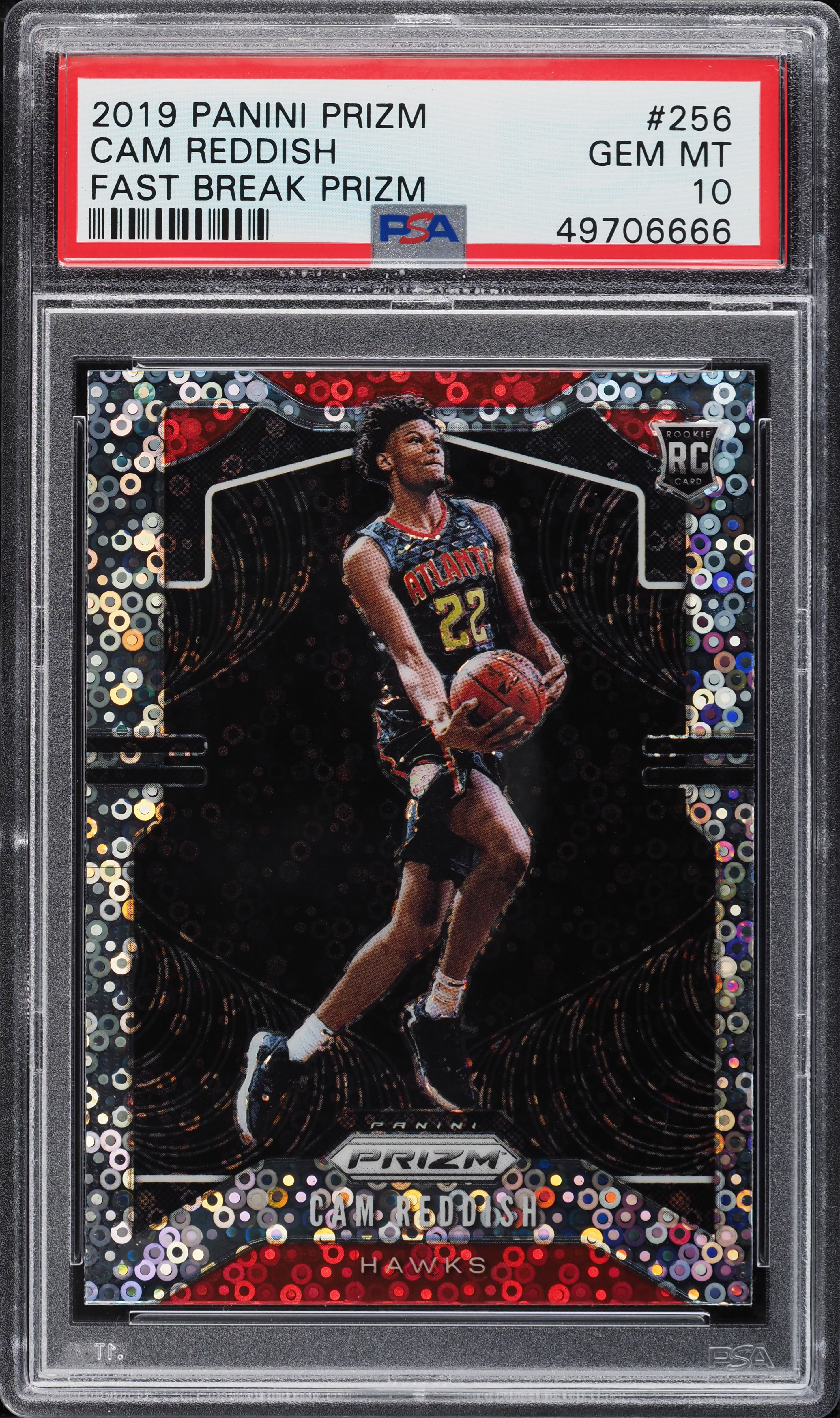 2019 Panini Prizm Fast Break Cam Reddish ROOKIE #256 PSA 10 GEM MINT