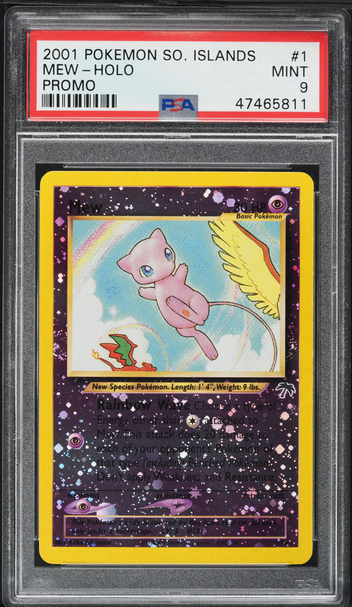 2001 Pokemon Southern Islands Promo Holo Mew #1 PSA 9 MINT