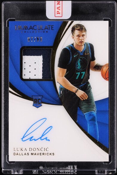 2018 Immaculate Collection Luka Doncic ROOKIE PATCH AUTO /99 #124
