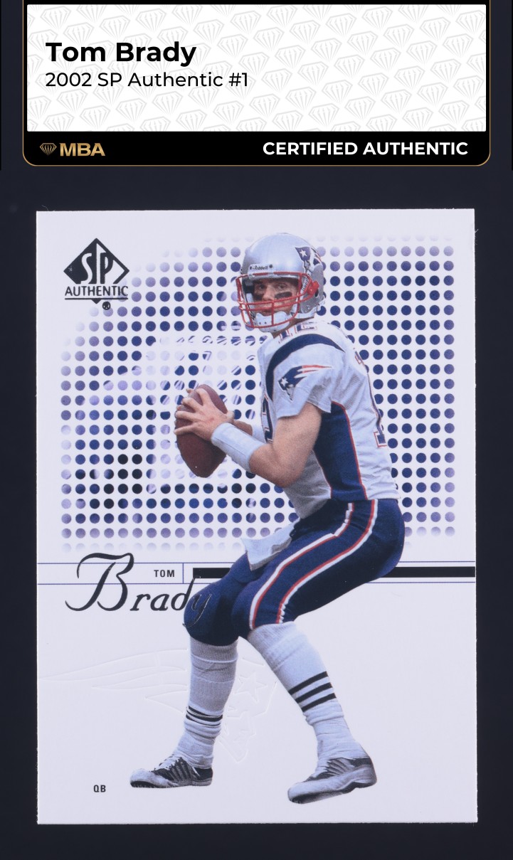 2002 SP Authentic Tom Brady #1 MBA AUTH