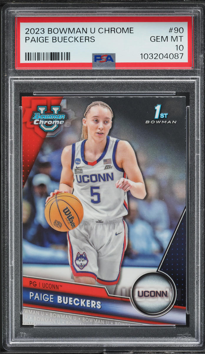 2023 Bowman Chrome University Paige Bueckers ROOKIE #90 PSA 10 GEM MINT