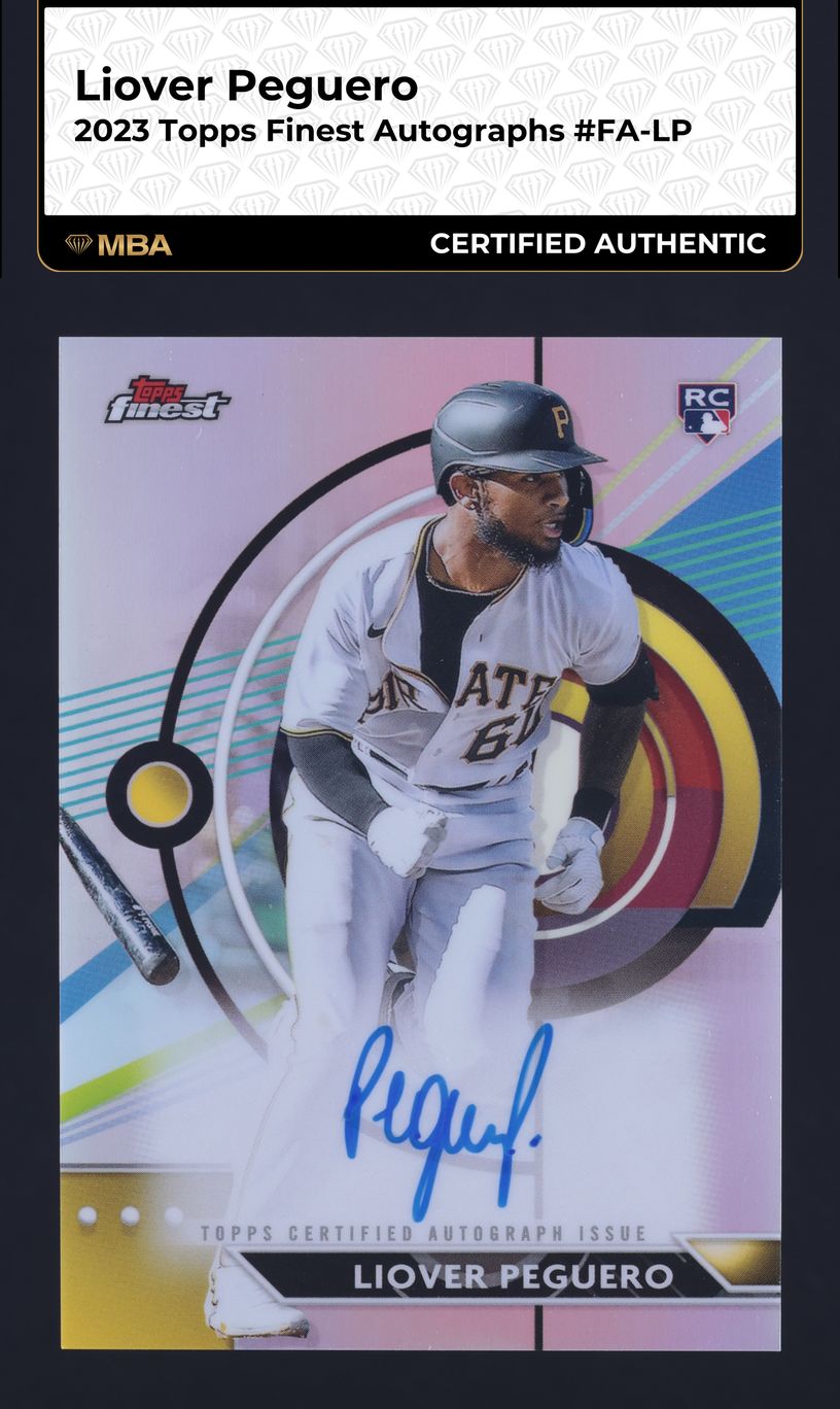 2023 Finest Liover Peguero ROOKIE AUTO #FA-LP MBA AUTH