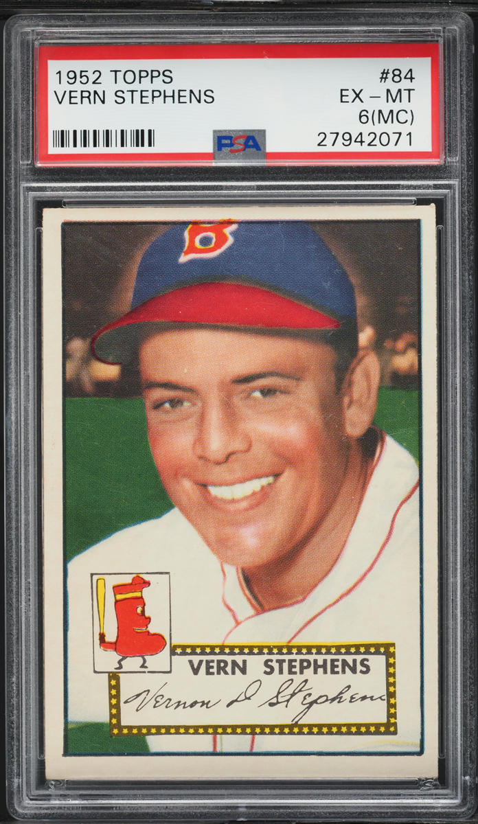 1952 Topps Vern Stephens #84 PSA 6 EXMT