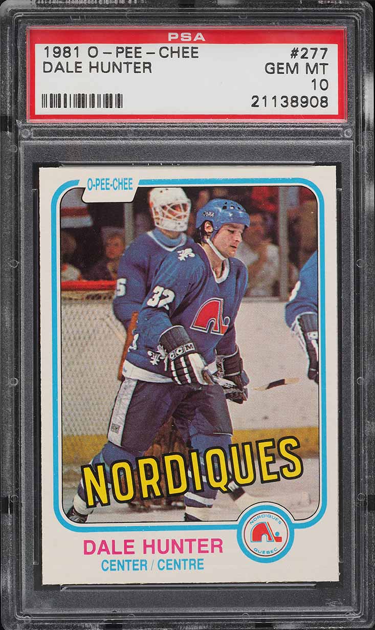 1981 O-Pee-Chee Hockey Dale Hunter #277 PSA 10 GEM MINT
