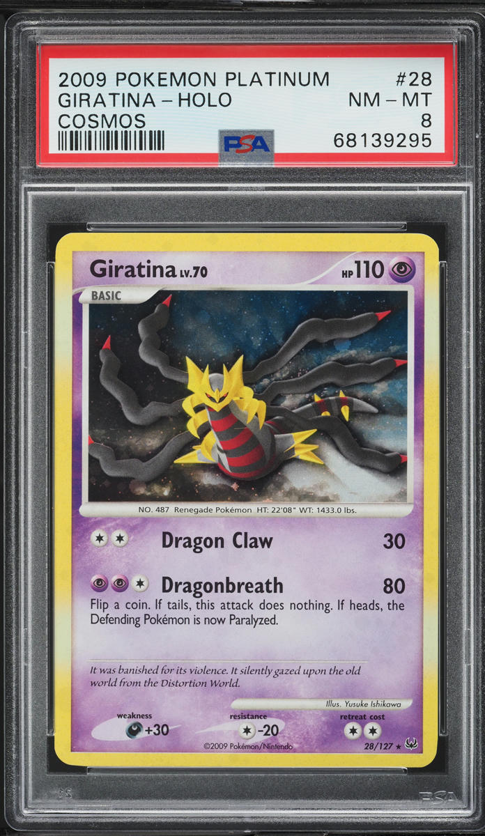 2009 Pokemon Platinum Cosmos Holo Giratina #28 PSA 8 NM-MT