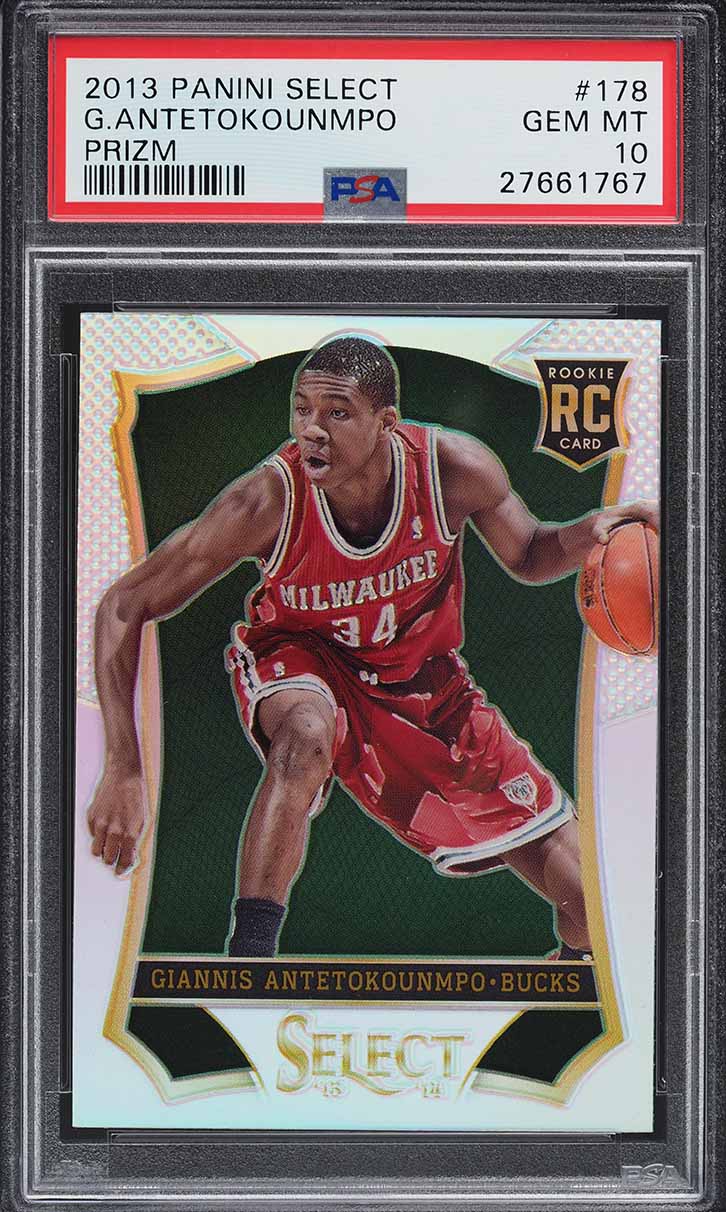 2013 Select Silver Prizms Giannis Antetokounmpo ROOKIE #178 PSA 10 GEM MINT