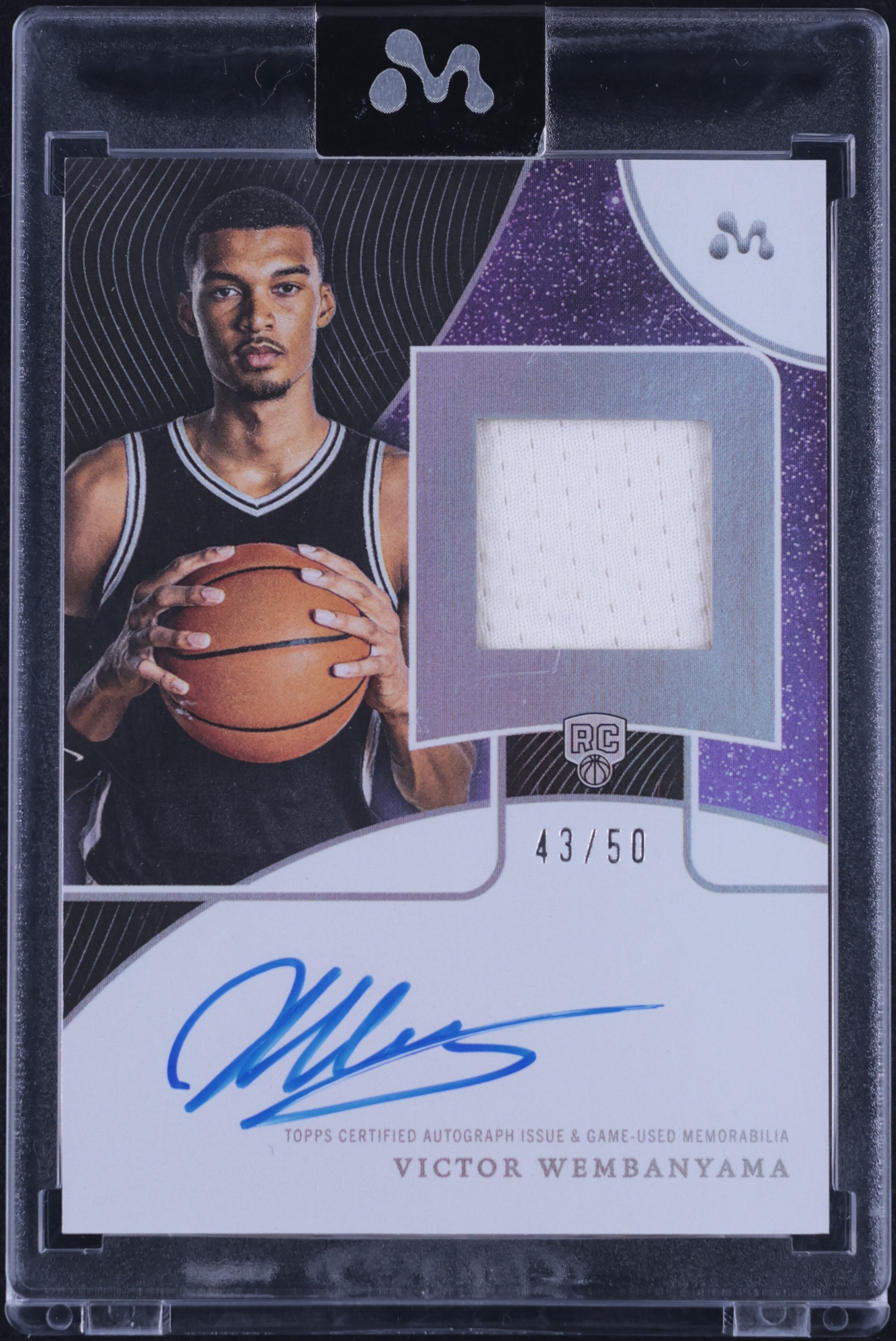 2023 Topps Mercury Victor Wembanyama ROOKIE PATCH AUTO /50 #WAR-5C