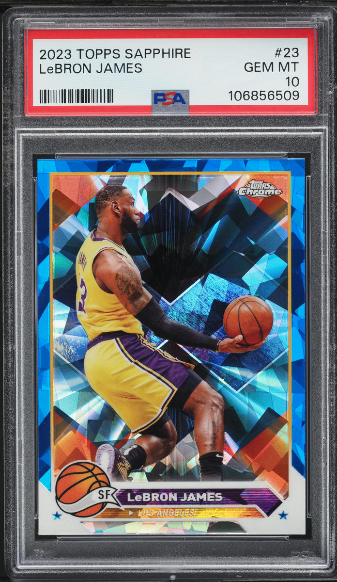 2023 Topps Chrome Sapphire Edition LeBron James #23 PSA 10 GEM MINT