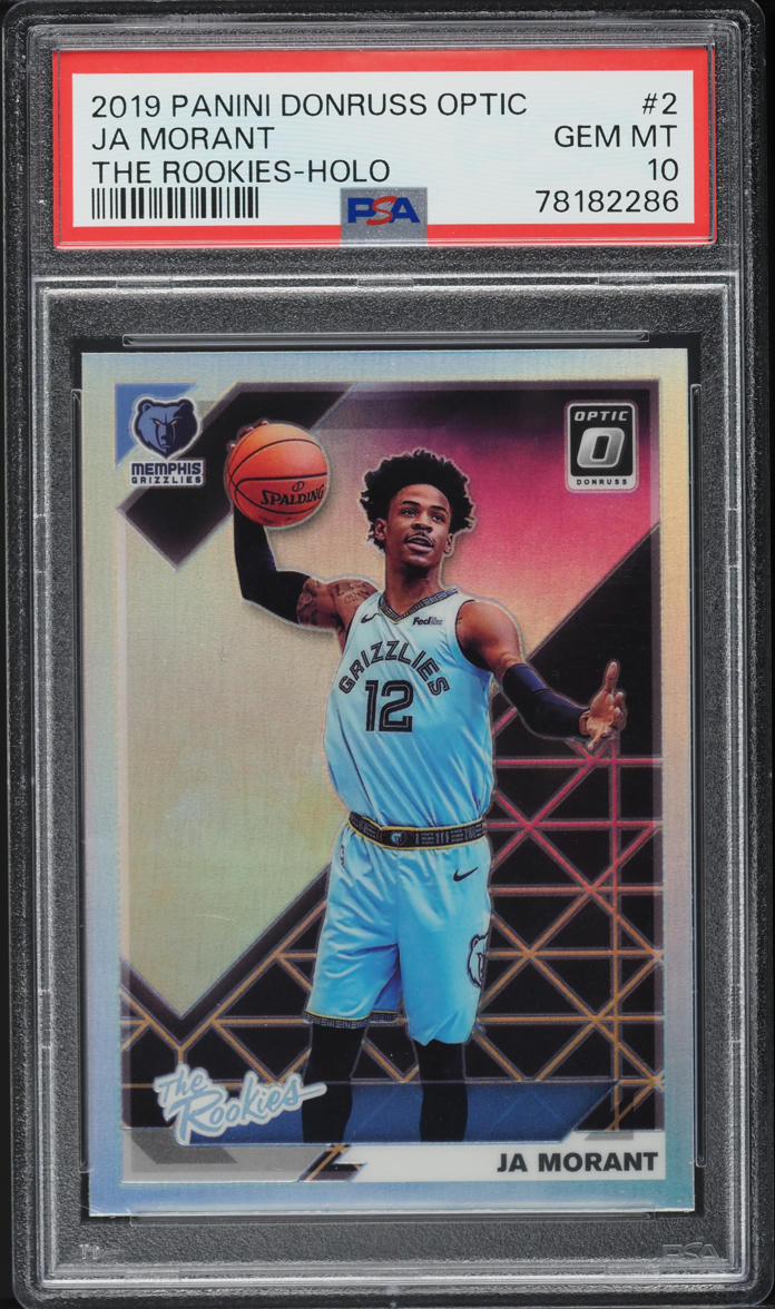2019 Donruss Optic The Rookies Holo Ja Morant ROOKIE #2 PSA 10 GEM MINT