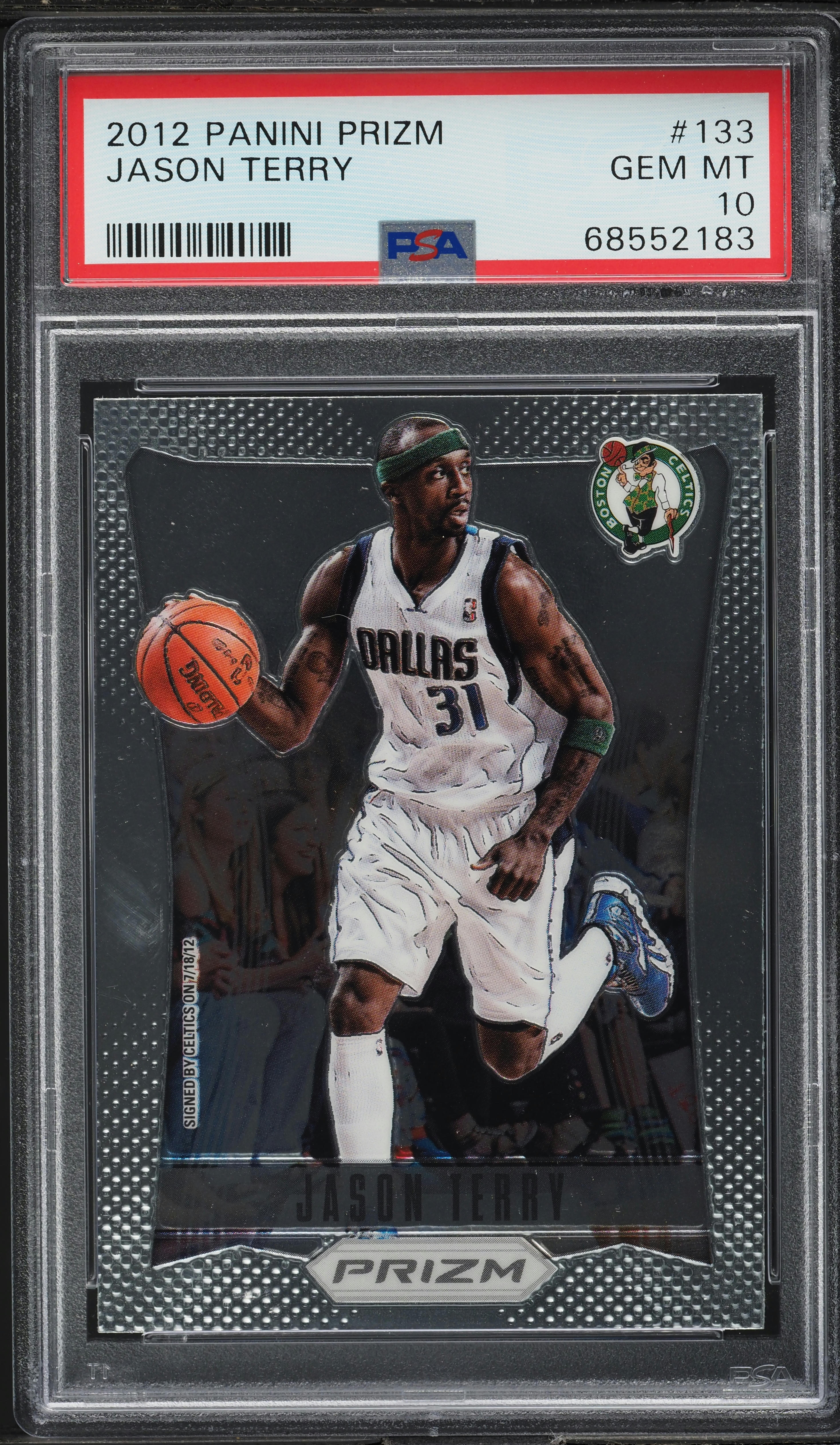 2012 Panini Prizm Jason Terry #133 PSA 10 GEM MINT