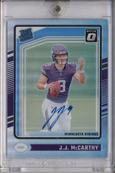 2024 Donruss Optic Rookie Autographs Holo #235 J.J. McCarthy RC Auto /150